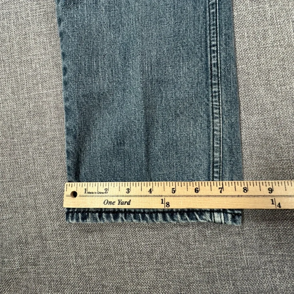 Levis 514 Slim Straight Jeans Mens 33x32 (Fits as 32x32) Blue Cotton Y2K Denim
